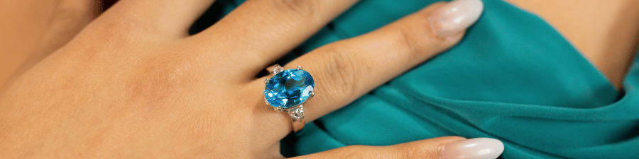 Blue Topaz Ring 