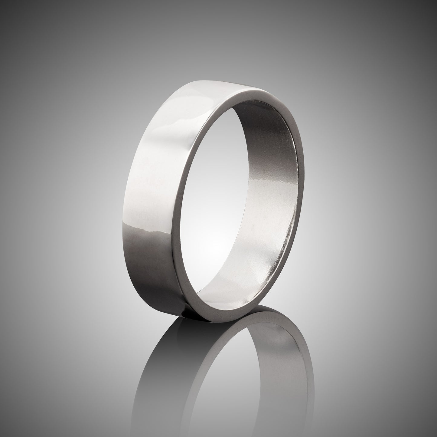 Premium Sterling Silver Band.  Great as a wedding band substitute when traveling.  6mm wide, polished DeOx sterling silver.