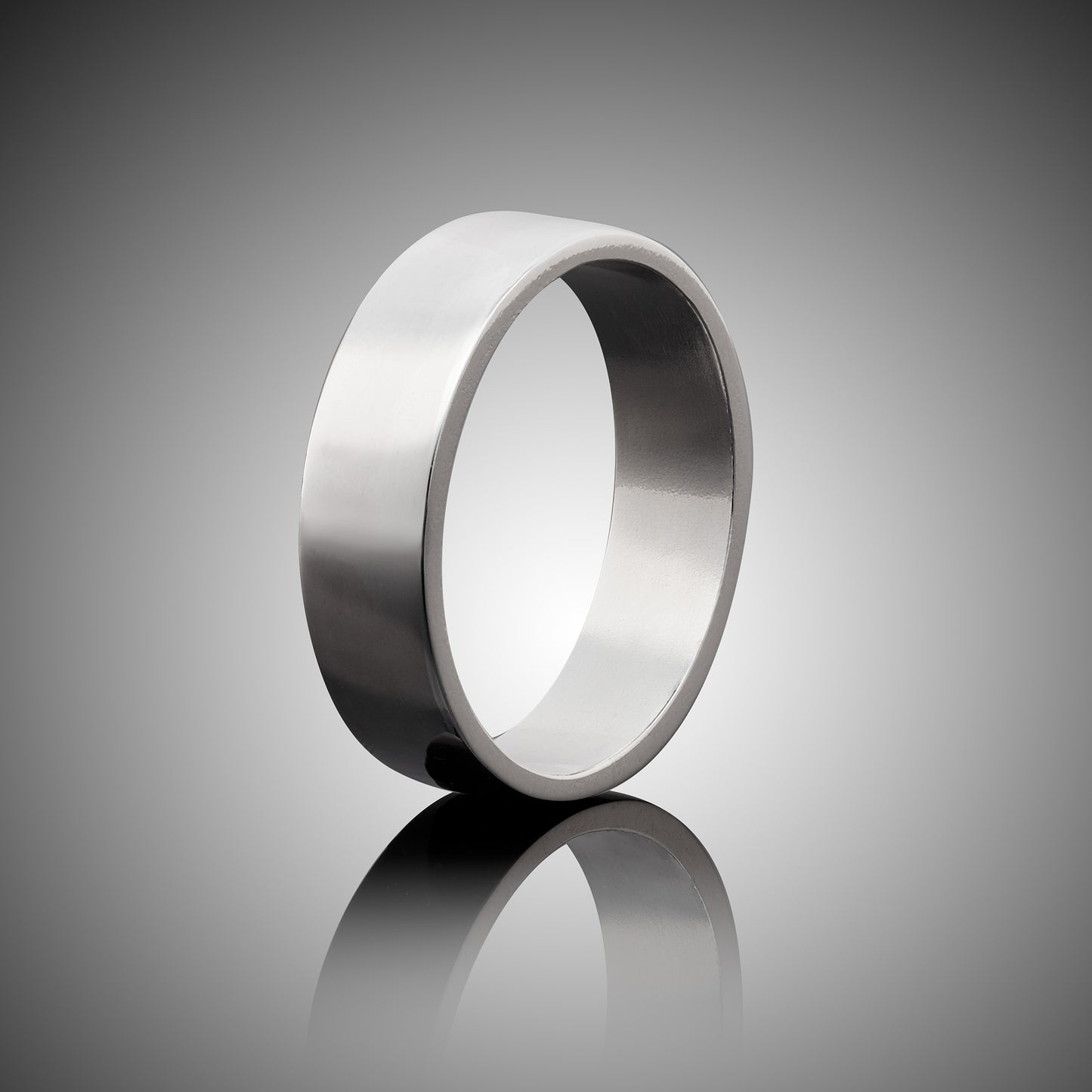 Premium Sterling Silver Band.  Great as a wedding band substitute when traveling.  6mm wide, polished DeOx sterling silver.