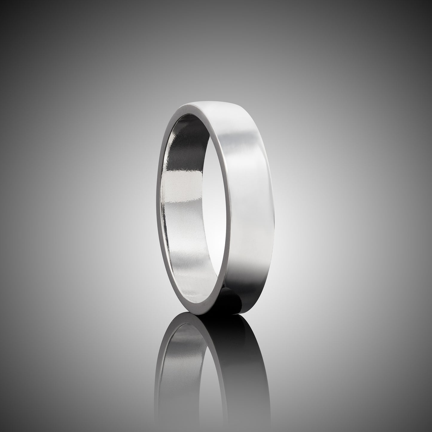 Premium Sterling Silver Band.  Great as a wedding band substitute when traveling.  5mm wide, polished DeOx sterling silver.