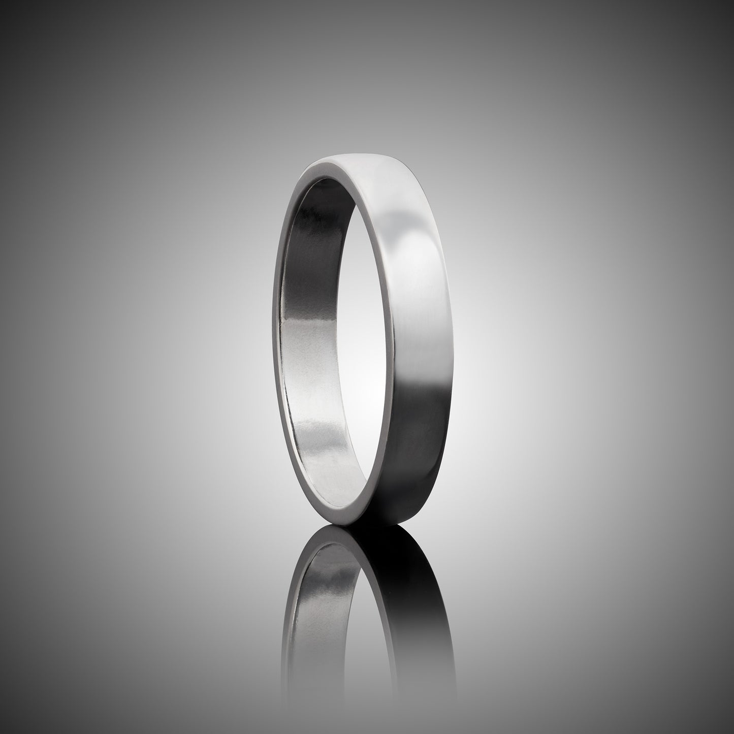 Premium Sterling Silver Band.  Great as a wedding band substitute when traveling.  4mm wide, polished DeOx sterling silver.