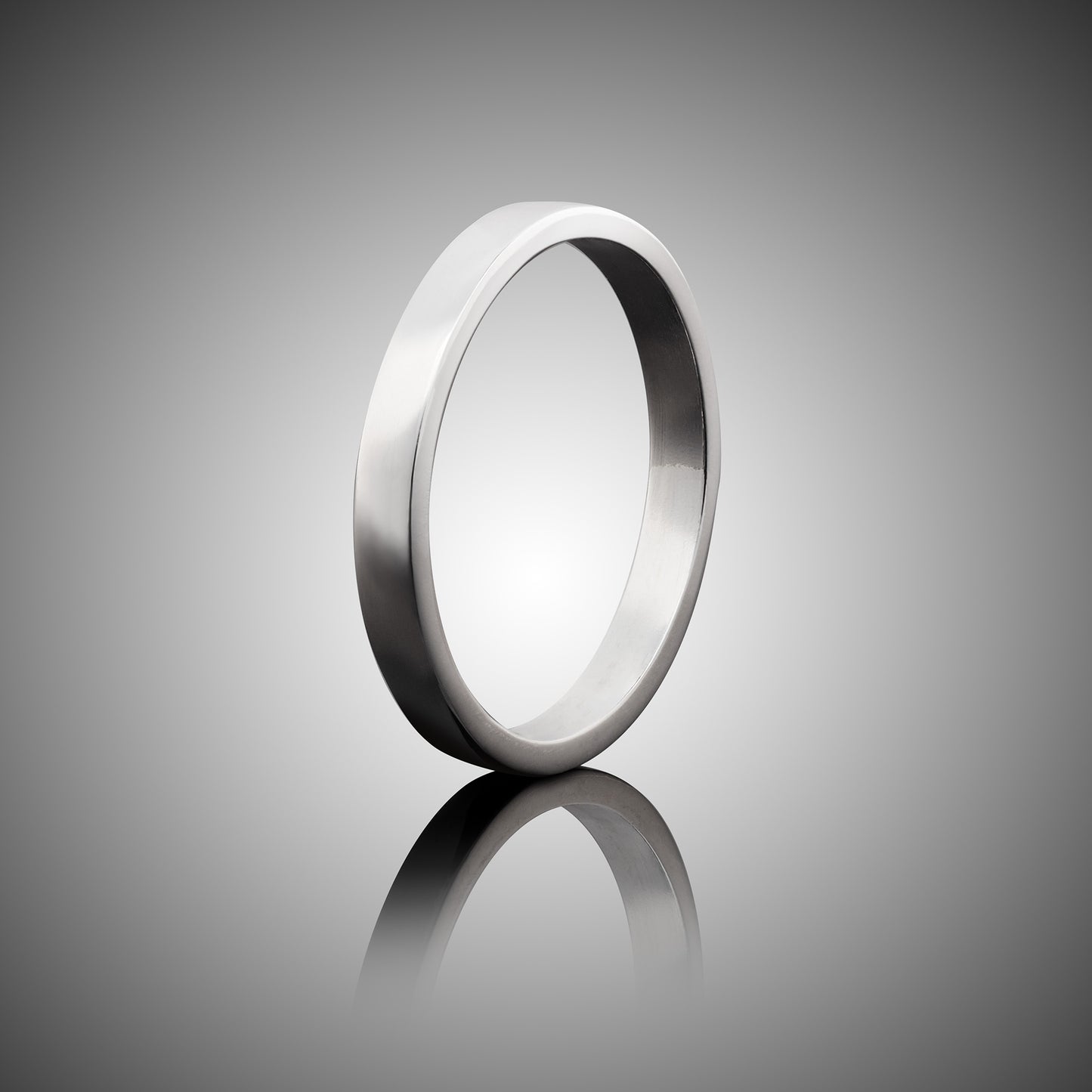 Premium Sterling Silver Band.  Great as a wedding band substitute when traveling.  3mm wide, polished DeOx sterling silver.