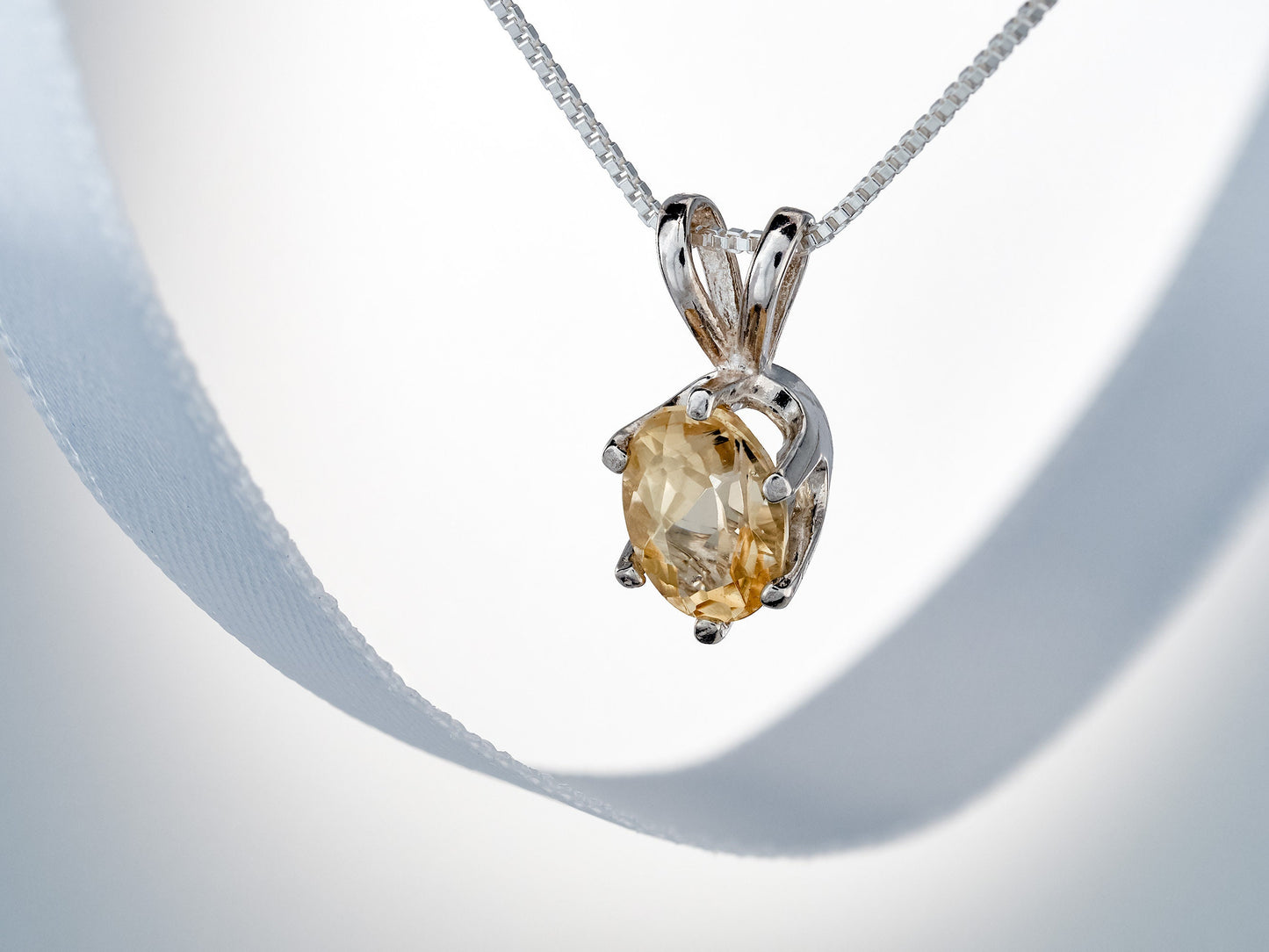 Authentic precious topaz pendant necklace. Ouro Preto, Brazil origin. 6x4mm oval Imperial Topaz. Sterling silver pendant.